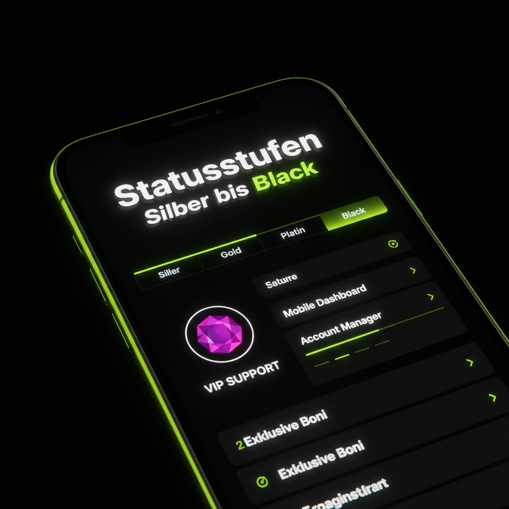 Übersicht der fünf Loyalitätsstufen in der mobilen Ansicht