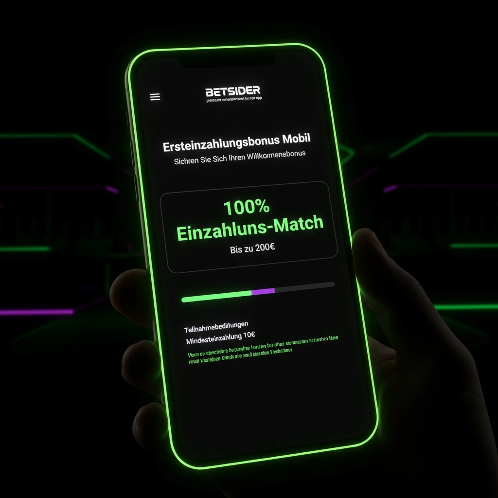 Vorschau des 100 Prozent Willkommensbonus in der Betsider Mobilansicht