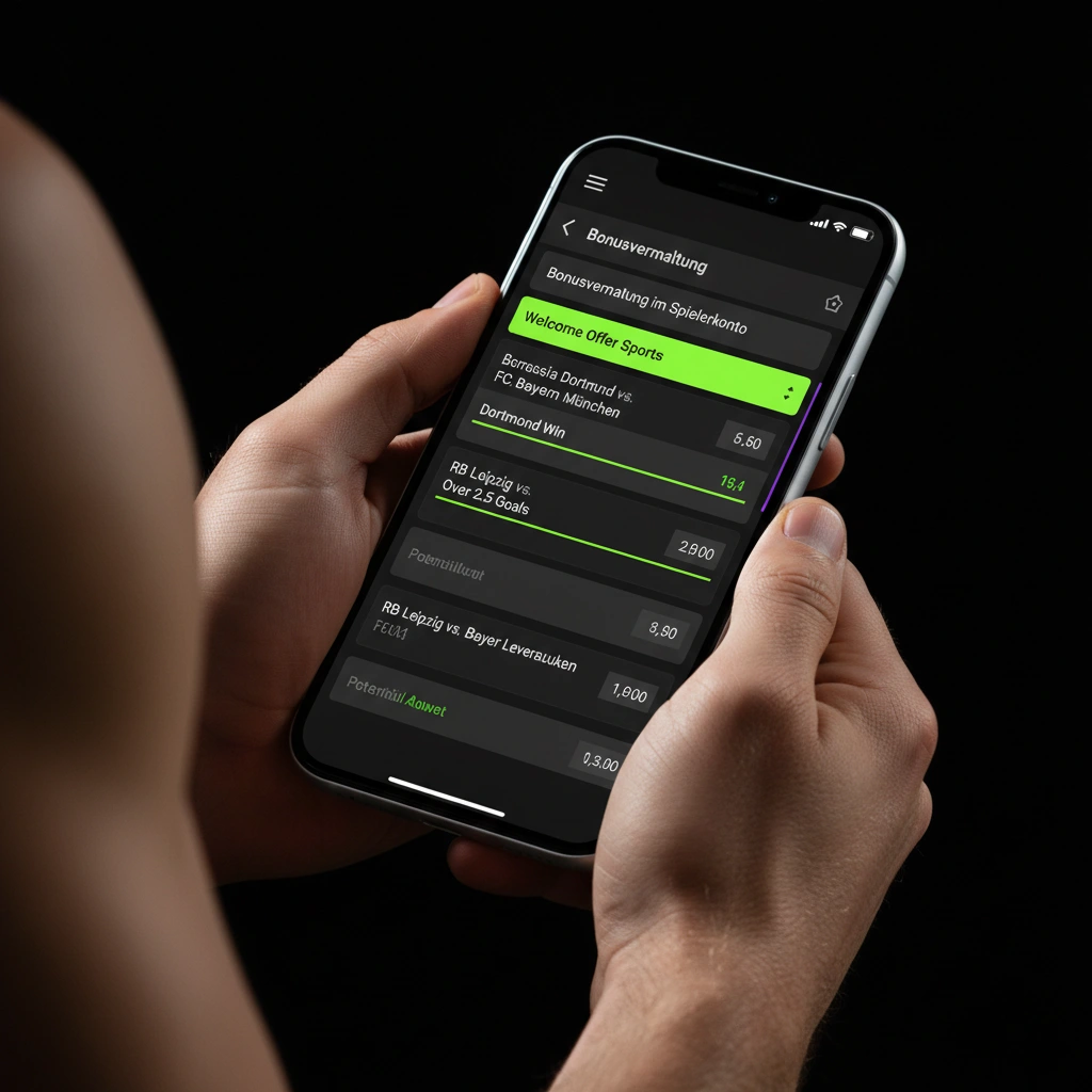 Bereich zur manuellen Aktivierung von Sportwetten-Aktionen und Cashback im Kundenkonto.