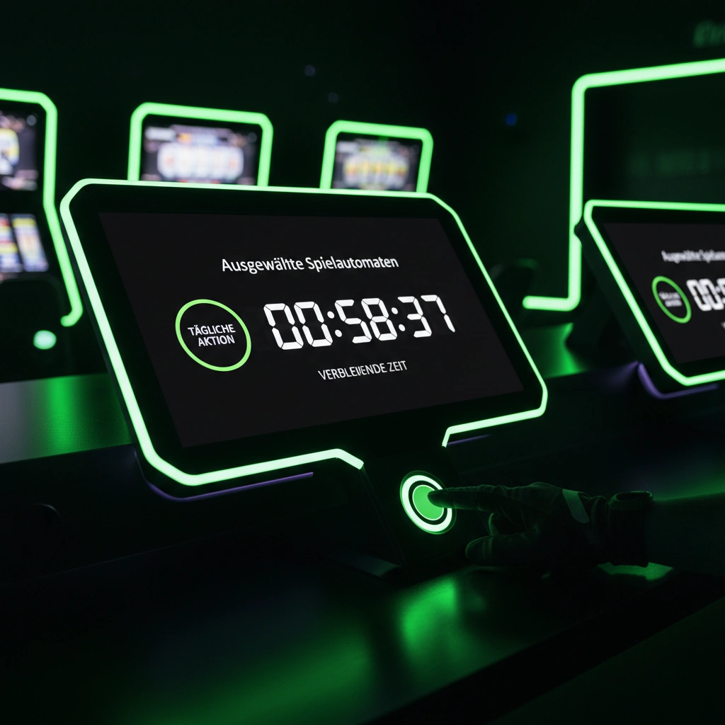 Nahaufnahme von digitalen Walzensymbolen eines lizenzierten Video-Slots