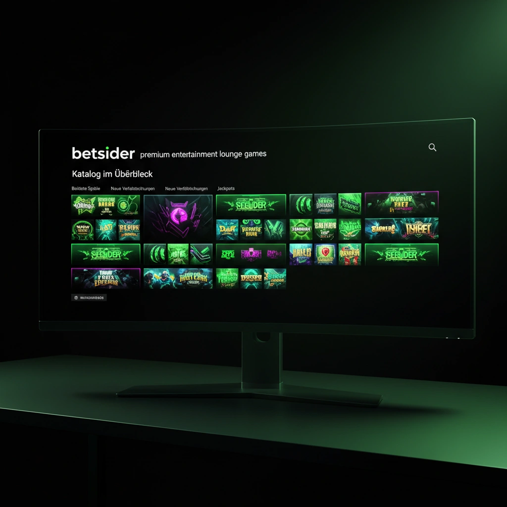 Screenshot der Betsider Casino-Schnittstelle mit Slot-Auswahl