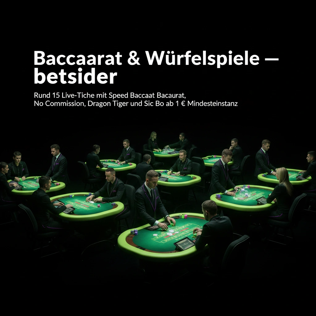 Baccarat & Würfelspiele — betsider live casino