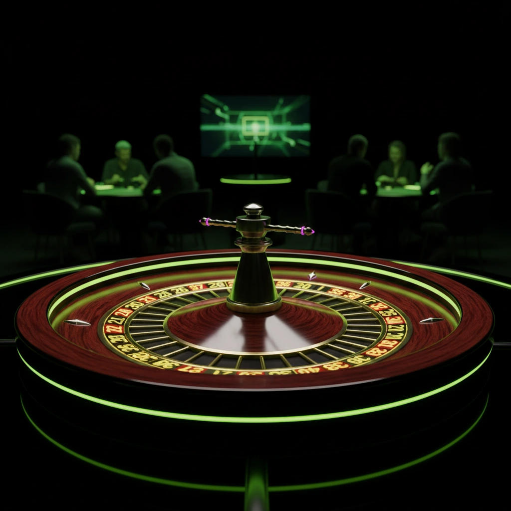 Moderator einer Live-Spielshow mit Glücksrad im Betsider Casino.